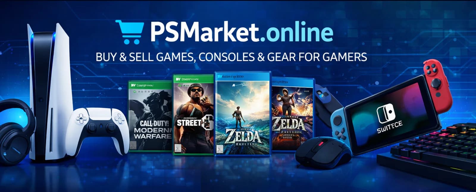 🎮 We’re live! PSMarket.online — everything for gamers in one place